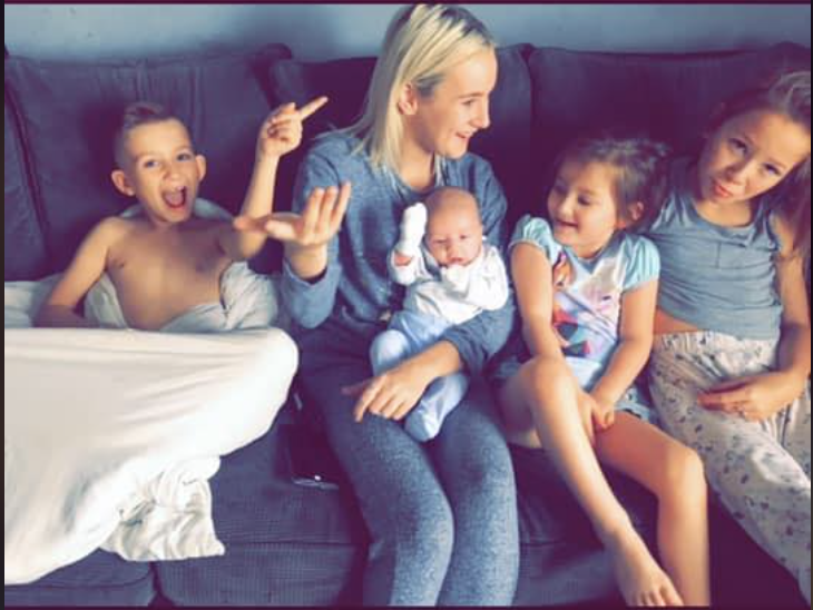 Colin Walker med familj