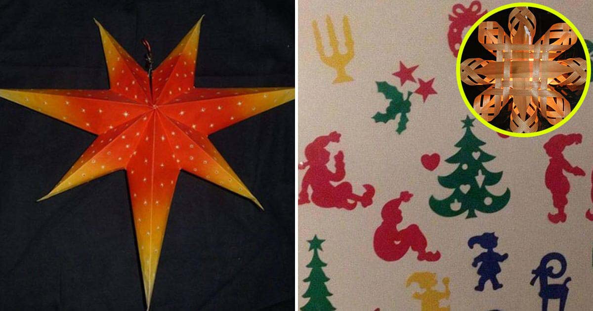 gammalt julpynt, julstjärna, kylskåp tomtar, adventsstjärna