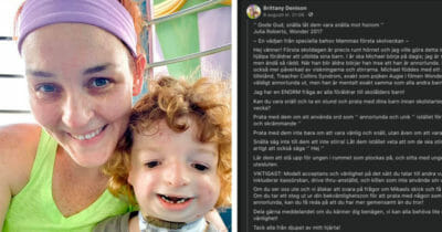 Mamma och son med diagnos