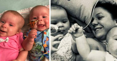 tvillingar eve och ella